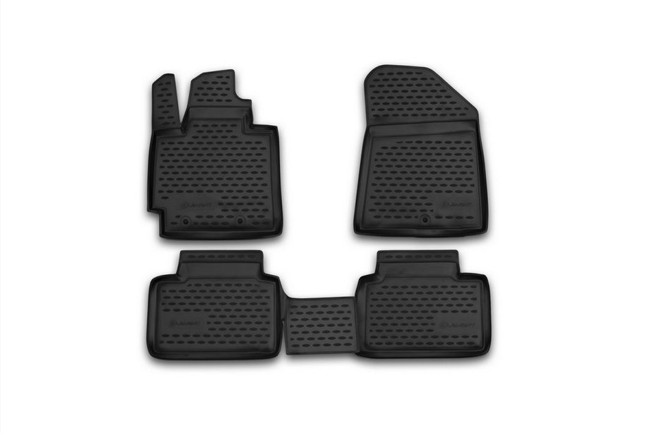 Kia Soul II 2013-2018 Gumowe dywaniki do wnętrza (4 szt, Novline) Image