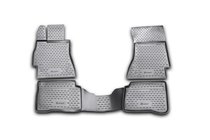 Mercedes S-class W221 2005-2013 Gumowe dywaniki do wnętrza (4 szt, Novline) zdjęcia 1