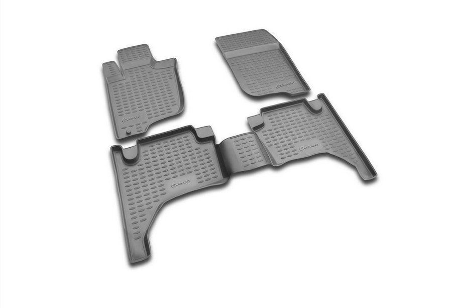 Mitsubishi L200 2006-2015 Gumowe dywaniki do wnętrza (4 szt, Novline) Zdjęcia 1