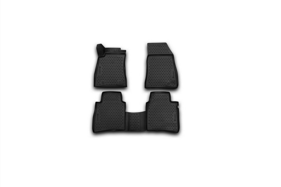 Nissan Tiida 2011-2014 (2015↗) Dywaniki gumowe 3D do wnetrza (4 szt, Novline) Image