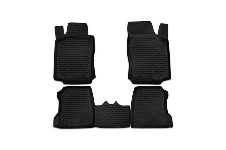 Opel Combo 2002–2012 Gumowe dywaniki do wnętrza (4 szt, Novline) Image