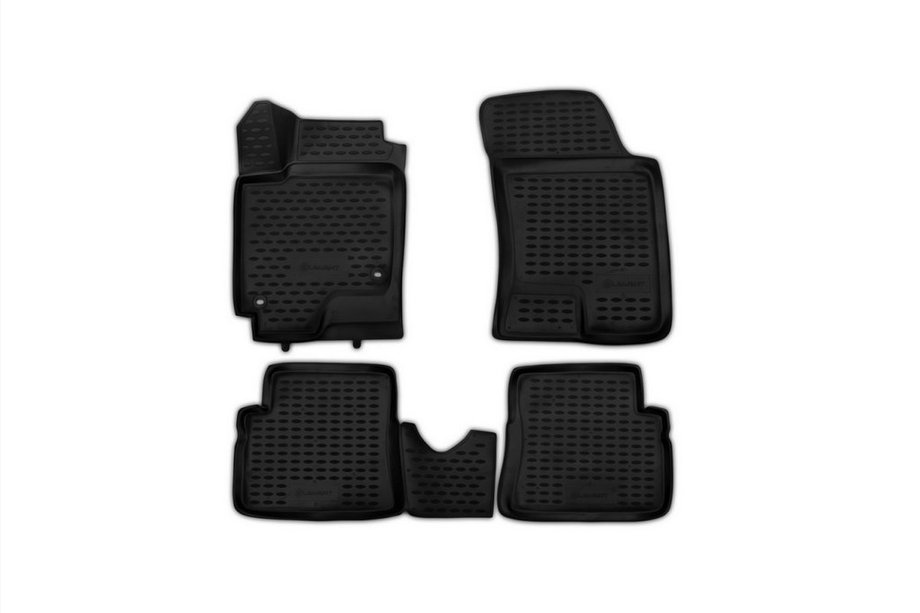 Hyundai Getz 2002- Dywaniki gumowe 3D do wnętrza (4 szt, Novline) Zdjęcia 1