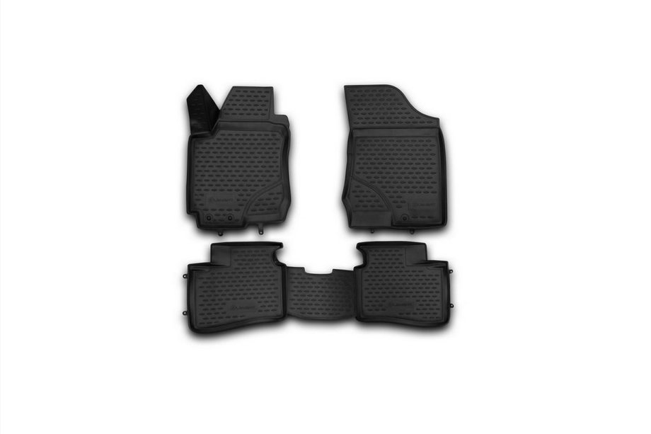 Hyundai I-30 2007-2011 Dywaniki gumowe 3D do wnętrza (4 szt, Novline) Image