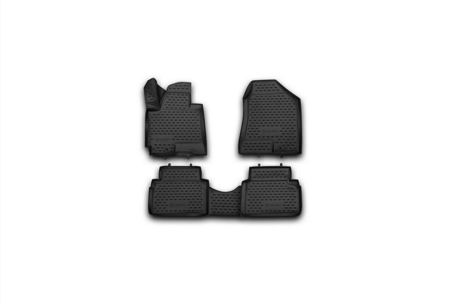 Hyundai IX-35 2010-2015 Dywaniki gumowe 3D do wnętrza (4 szt, Novline) Image