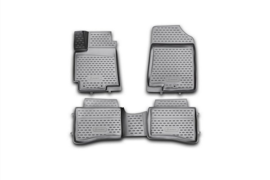 Kia Rio 2012-2017 Dywaniki gumowe 3D do wnętrza (4 szt, Novline) (UB) Image