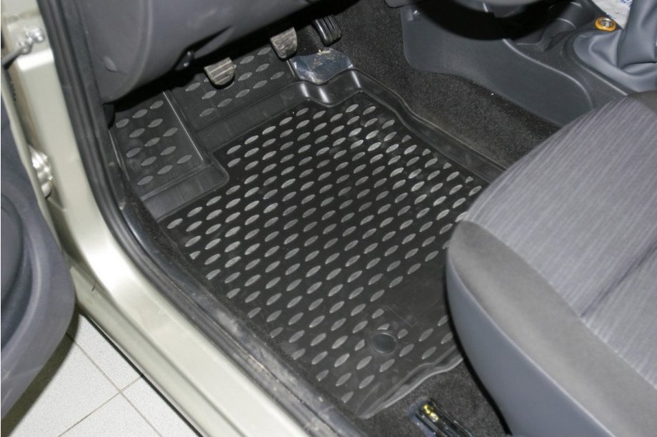 Renault Logan I 2005-2008 Dywaniki gumowe 3D do wnętrza (4 szt, Novline) Image