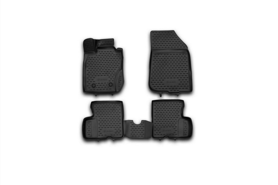 Renault Duster 2008–2017 (2011-2015) Dywaniki gumowe 3D do wnętrza (4 szt, Novline) 4WD Image
