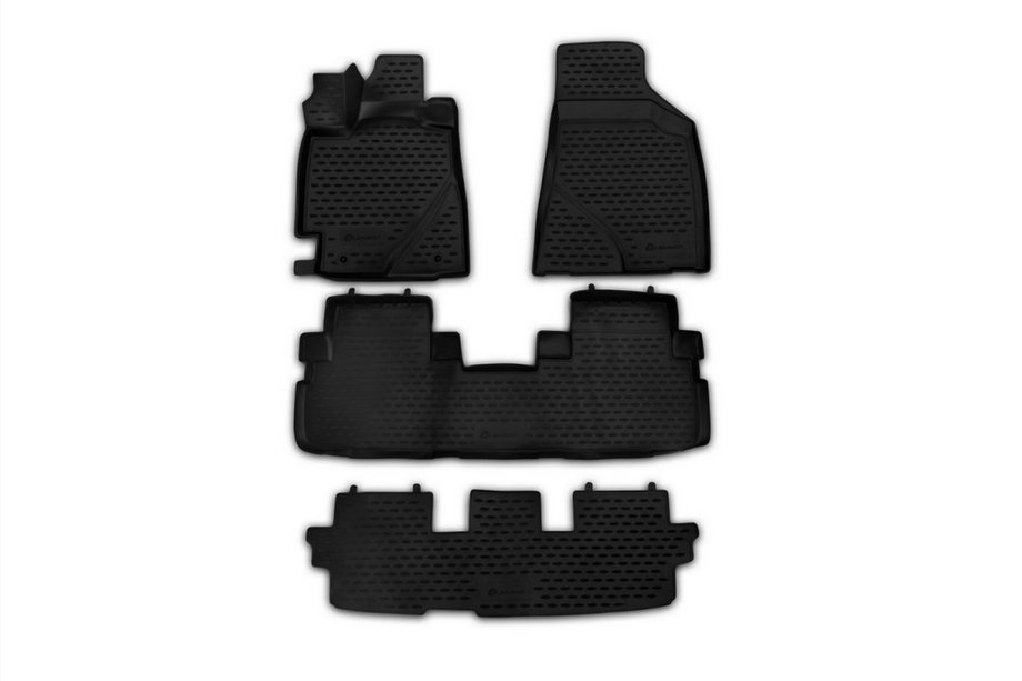 Toyota Highlander 2008-2013 Dywaniki gumowe 3D do wnętrza (4 szt, Novline) Image