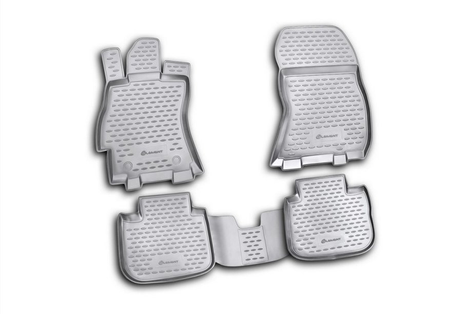 Subaru Outback 2009-2014 Gumowe dywaniki do wnętrza (4 szt, Novline) Image