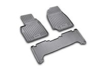 Toyota Land Cruiser 100 1998-2007 Gumowe dywaniki do wnętrza (3 szt, Novline) zdjęcia 1