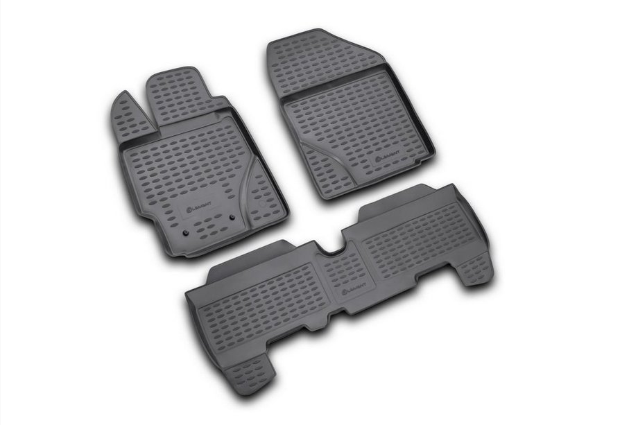 Toyota Yaris 2006-2011 Gumowe dywaniki do wnętrza (3 szt, Novline) Image