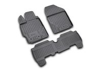 Toyota Yaris 2006-2011 Gumowe dywaniki do wnętrza (3 szt, Novline) zdjęcia 1