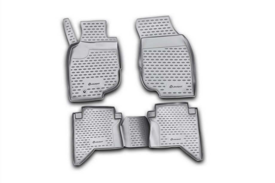 Toyota Hilux 2006-2015 (2008↗) Gumowe dywaniki samochodowe (4 szt, Novline) Image