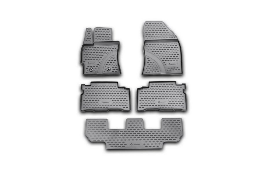 Toyota Verso 2009–2018 (2013↗) Gumowe dywaniki do wnętrza (5 szt, Novline) Image