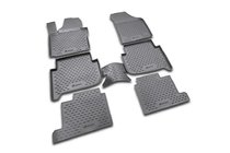 Volkswagen Touran 2003-2010 Gumowe dywaniki do wnętrza (6 szt, Novline) 7 miejsc zdjęcia 1