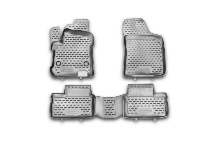 Chery Beat 2009-2015 Gumowe dywaniki do wnętrza (4 szt, Novline) Image