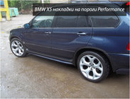 BMW X5 E53 1999–2006 Progi Boczne Performance (2 szt, do lakierowania) zdjęcia 1