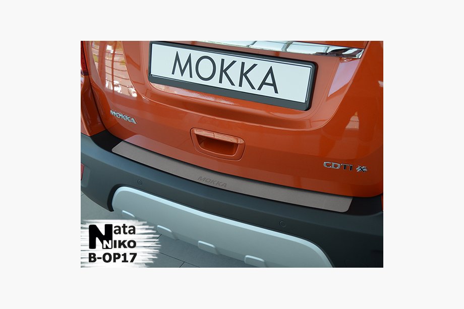 Opel Mokka 2012-2021 Nakładka na tylny zderzak Nataniko (2012-2016, stal nierdzewna) Image