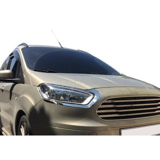 Brewki na reflektory (2 szt., stal nierdzewna) Ford Courier 2014-2023 zdjęcia 1