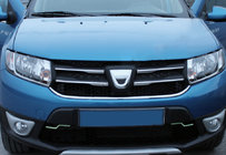 Dacia Logan MCV 2013-2020 Chromowane Nakładki na Grill (4 szt., Stal Nierdzewna) zdjęcia 1