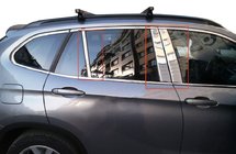 BMW X1 E84 2009-2015 Listwy Słupków Drzwi ze Stali Nierdzewnej 6 szt. zdjęcia 1