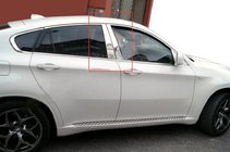 BMW X6 E71 2008–2014 Listwy na Słupki Drzwi ze Stali Nierdzewnej zdjęcia 1