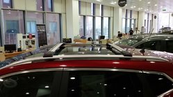 Nissan Pathfinder R51 2005-2014 Belki dachowe na relingi zintegrowane zamykane na klucz (2 szt) Czarny zdjęcia 4