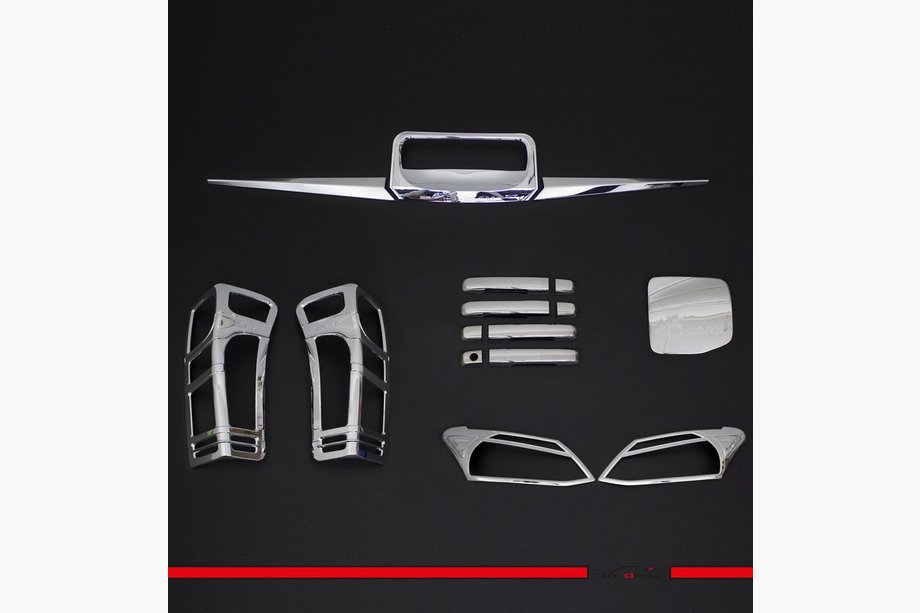 Isuzu D-Max 2011-2019 Zestaw Nakładek (Chrom ABS) Image
