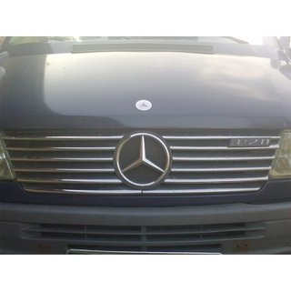 Chromowane nakładki na grill (1995-2000, 12 szt., stal nierdzewna) Mercedes Sprinter W901/902/903/904/905 1995–2006 zdjęcia 4