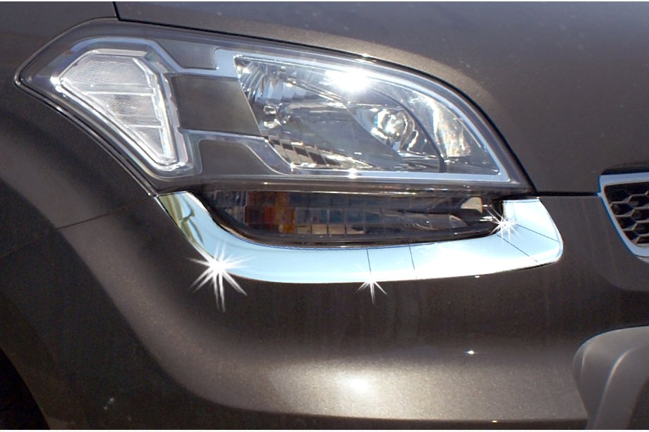 Kia Soul I 2008-2013 Nakładki na reflektory (2 szt., Stal nierdzewna) Image