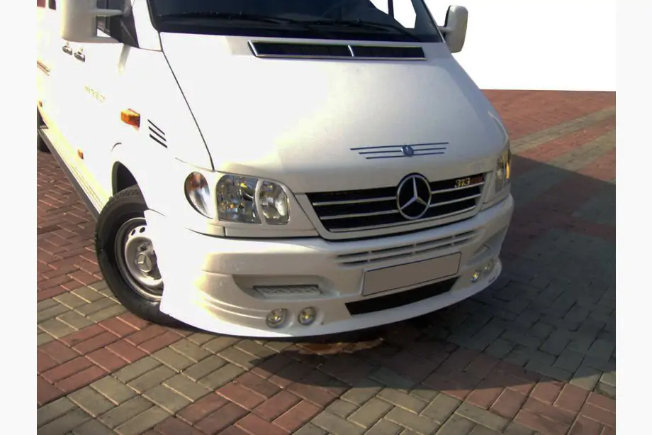 Mercedes Sprinter W901/902/903/904/905 1995–2006 Nakładka na przedni zderzak 4 reflektory (CDI, do lakierowania) Zdjęcia 2