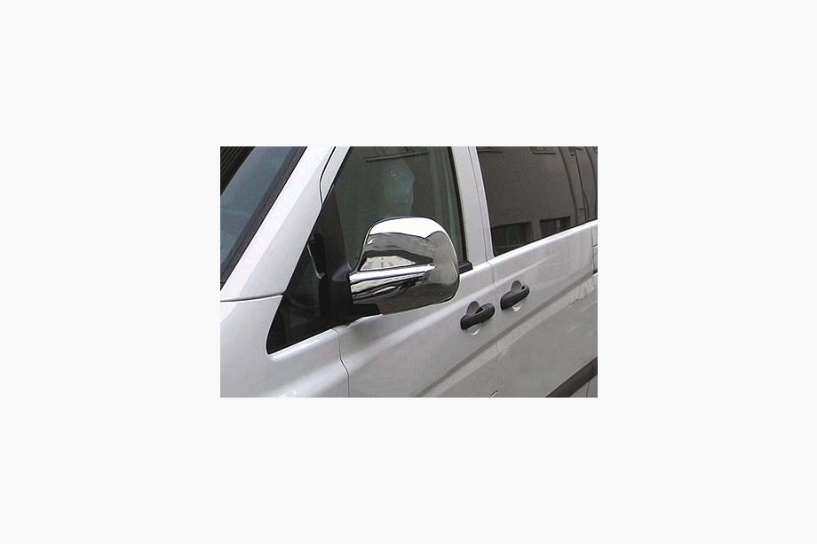 Mercedes Viano 2004-2014 Chromowane Nakładki na Lusterka VITO 2004-2010 (2 szt) Plastik Chromowany Zdjęcia 3
