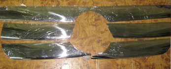 Mercedes ML W163 1997-2005 Szerokie nakładki na grill (6 szt, stal nierdzewna) zdjęcia 1