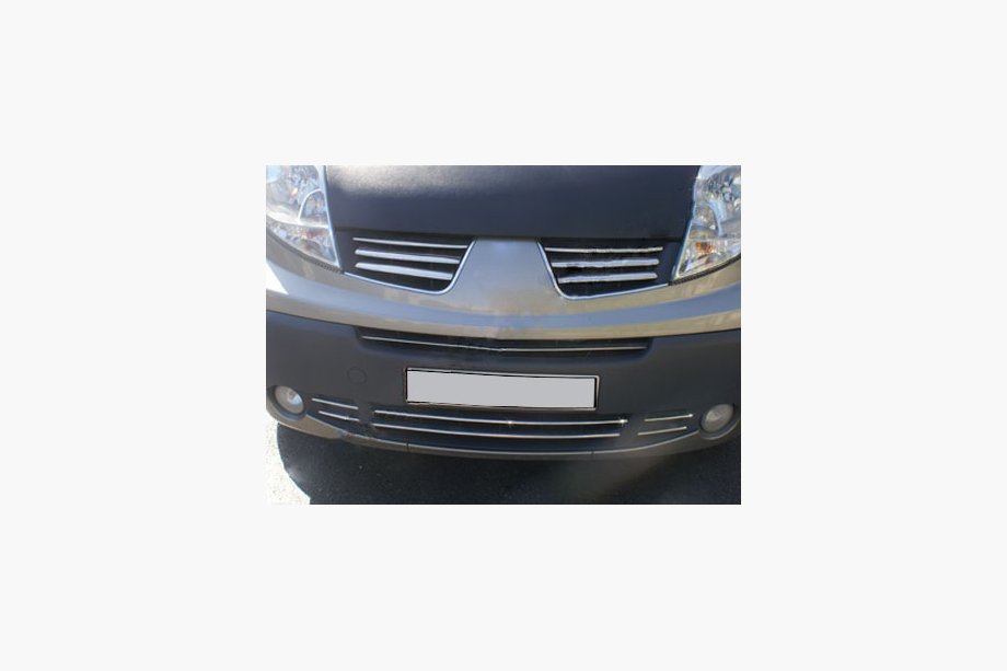 Opel Vivaro 2001–2015 Nakładki na dolną kratkę 2007-2013 (6 szt, stal nierdzewna) Image