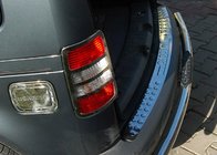 Volkswagen Caddy 2004-2010 Nakładka na tylny zderzak prosta (Omsa, stal nierdzewna) zdjęcia 2