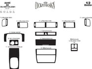 Audi A6 C5 1997-2001 Nakładki na deskę rozdzielczą Tytan zdjęcia 3