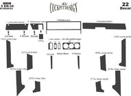 BMW 5 Series E34 1988-1995 Nakładki na Deskę Rozdzielczą Aluminium zdjęcia 5