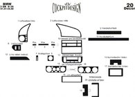 BMW 3 Series E36 1990-2000 Nakładki na Deskę Rozdzielczą Aluminium zdjęcia 4