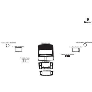 Nakładki na Deskę Rozdzielczą Small Toyota Avensis 2003-2009 zdjęcia 4