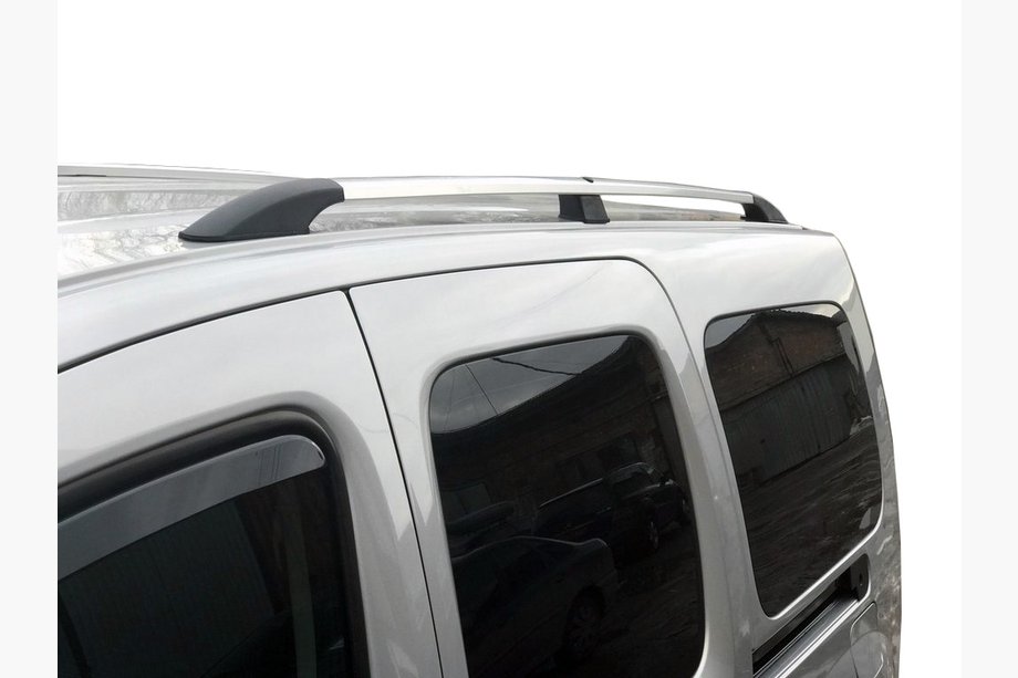 Renault Kangoo 2008–2020 Relingi Dachowe Chromowane Podstawa standardowa, plastikowe stopki Image
