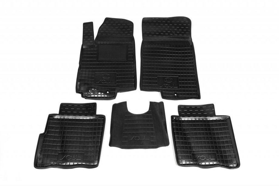 Kia Soul I 2008-2013 Dywaniki gumowe z rantem (Autogumm) Image