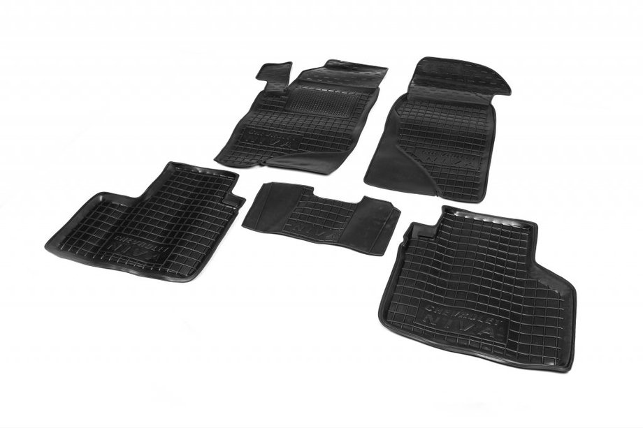 Chevrolet Niva 1998-2020 Dywaniki gumowe z rantem (Autogumm) Image