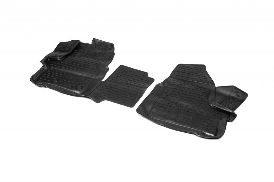 Ford Custom 2013-2022 Dywaniki gumowe 3D do wnetrza (2 szt, Novline) 1 + 2 siedzenia (Wariant 1) Image