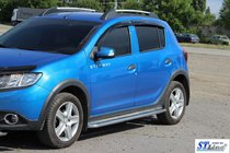 Renault Sandero 2013-2022 Progi Boczne KB001 Stal Nierdzewna zdjęcia 2