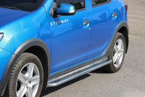 Renault Sandero 2013-2022 Progi Boczne KB001 Stal Nierdzewna zdjęcia 1