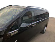 Mercedes Vito/V-class W447 2014- Dolne listwy okienne ze stali nierdzewnej na całej długości (8 szt.) OmsaLine, L2, 2 Drzwi Boczne zdjęcia 1