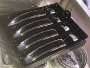 Ford Transit 2014- Nakładki na klamki z czarnym paskiem (4 szt, ABS) zdjęcia 2