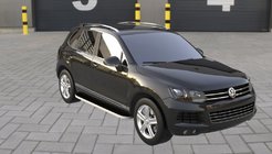 Volkswagen Touareg 2010-2018 Progi Boczne Tayga Grey (2 szt., Aluminium) zdjęcia 2