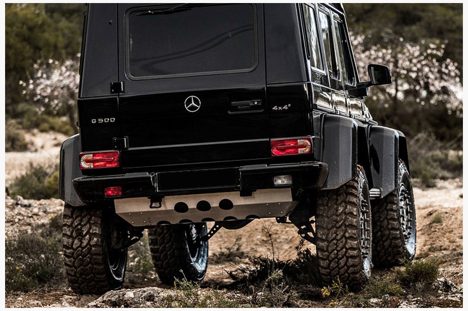 Mercedes G class W463 1990-2018 Osłona Tylnego Zderzaka (Zbiornika Paliwa) Zdjęcia 1
