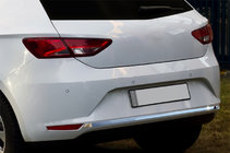 Seat Leon 2013-2020 Listwa tylnego zderzaka stal nierdzewna zdjęcia 1